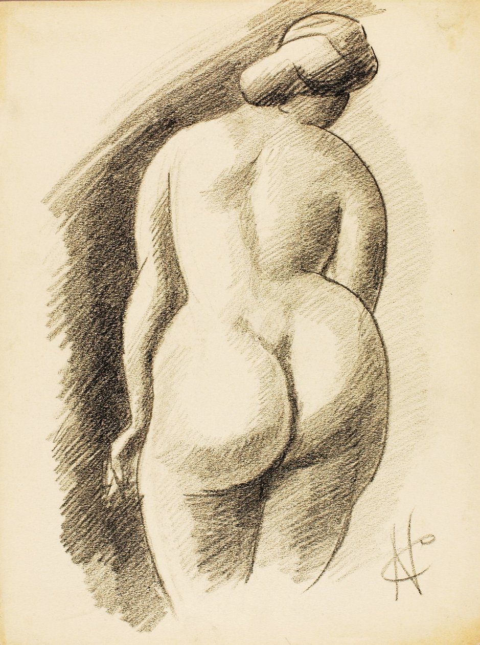 Desnudo femenino de pie de Carl Newman