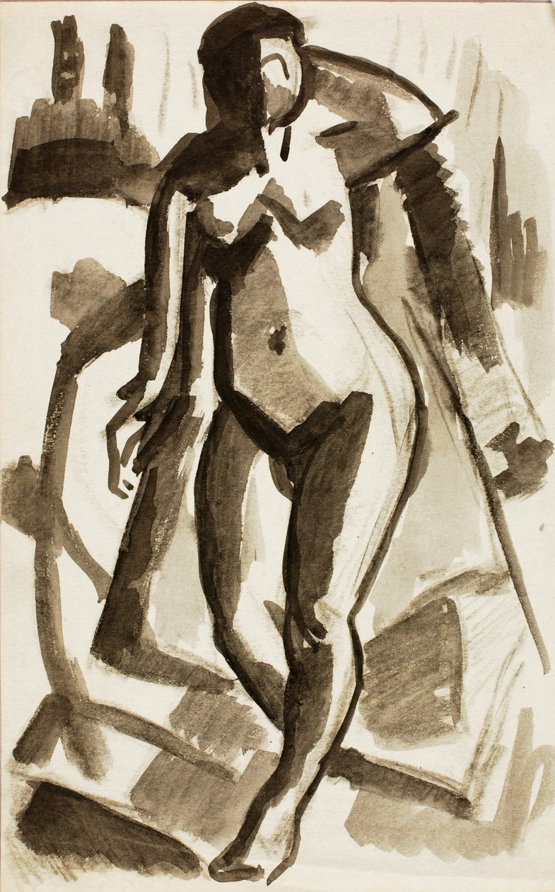 Desnudo femenino de pie de Carl Newman