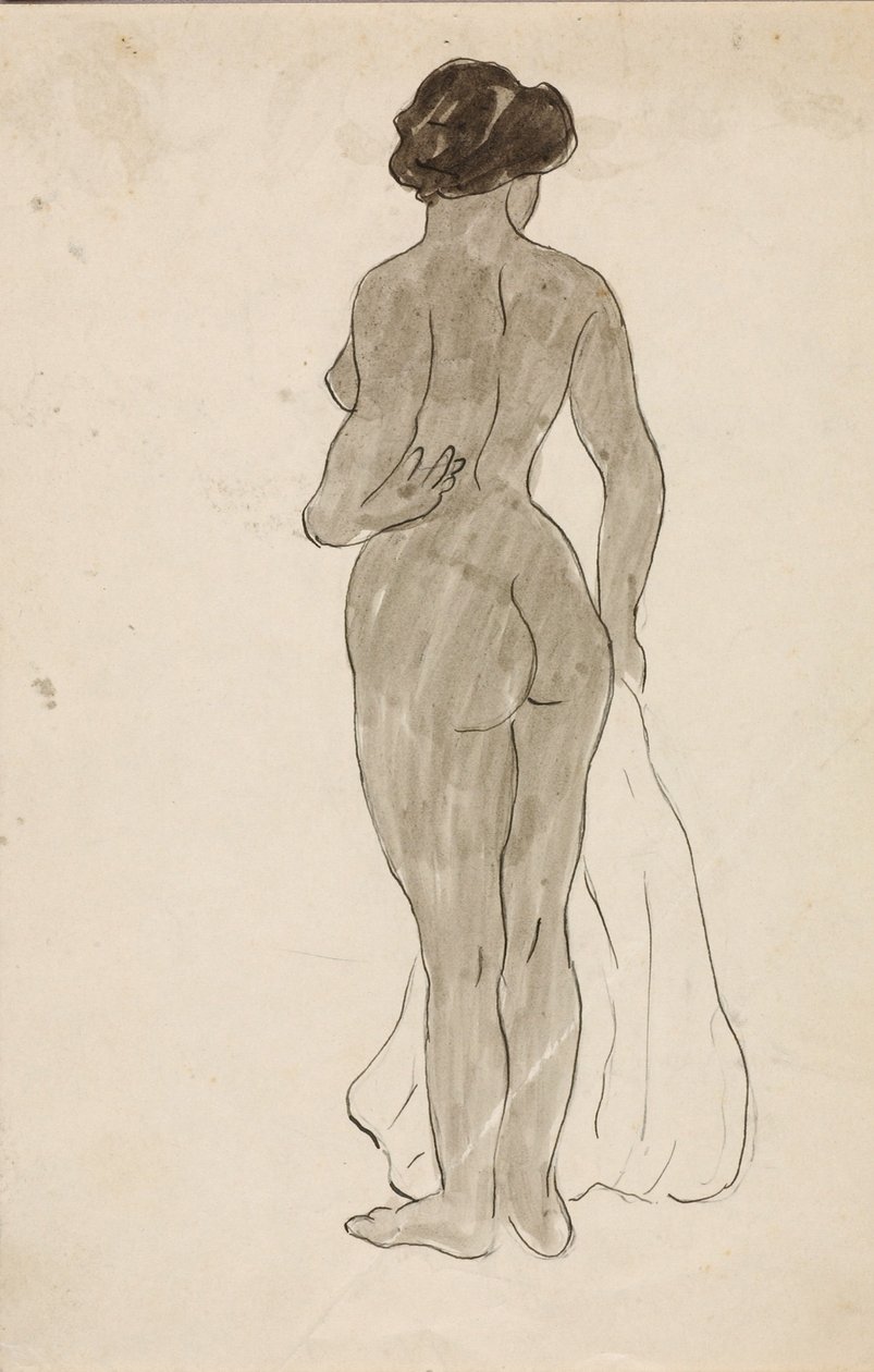 Desnudo femenino de pie de Carl Newman