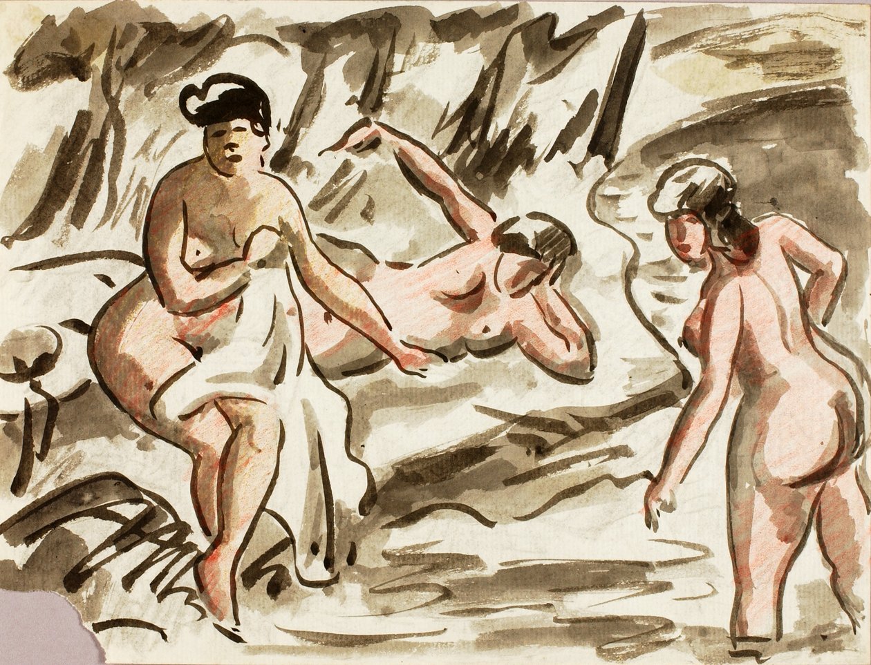 Tres desnudos femeninos de Carl Newman