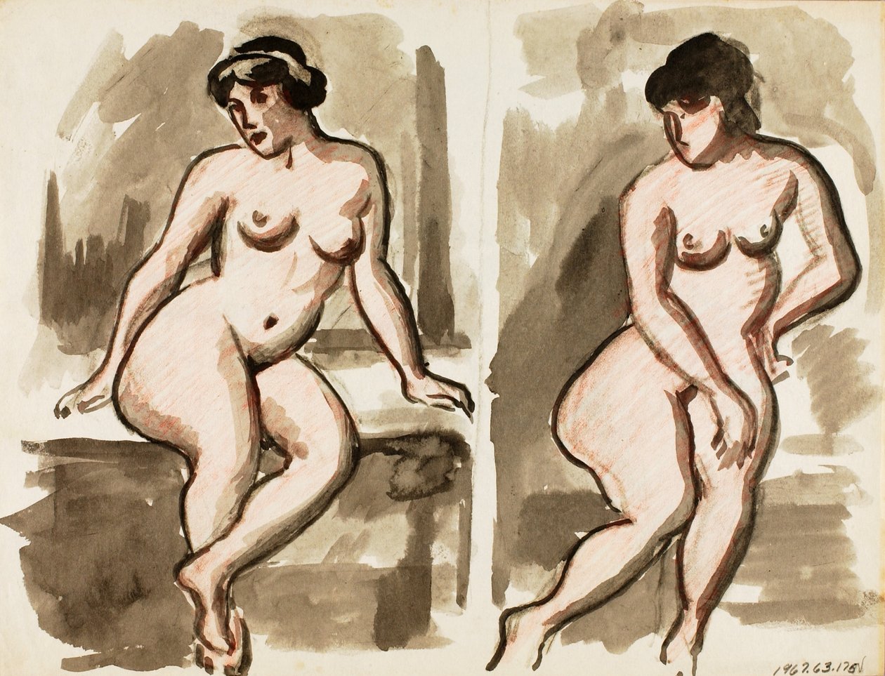 Dos desnudos femeninos de Carl Newman