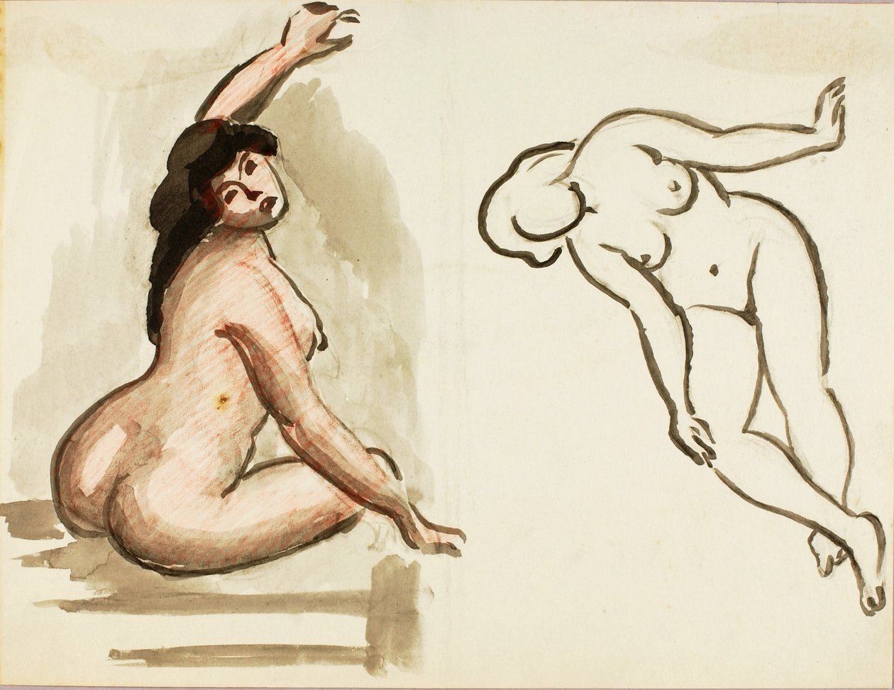 Dos desnudos femeninos de Carl Newman