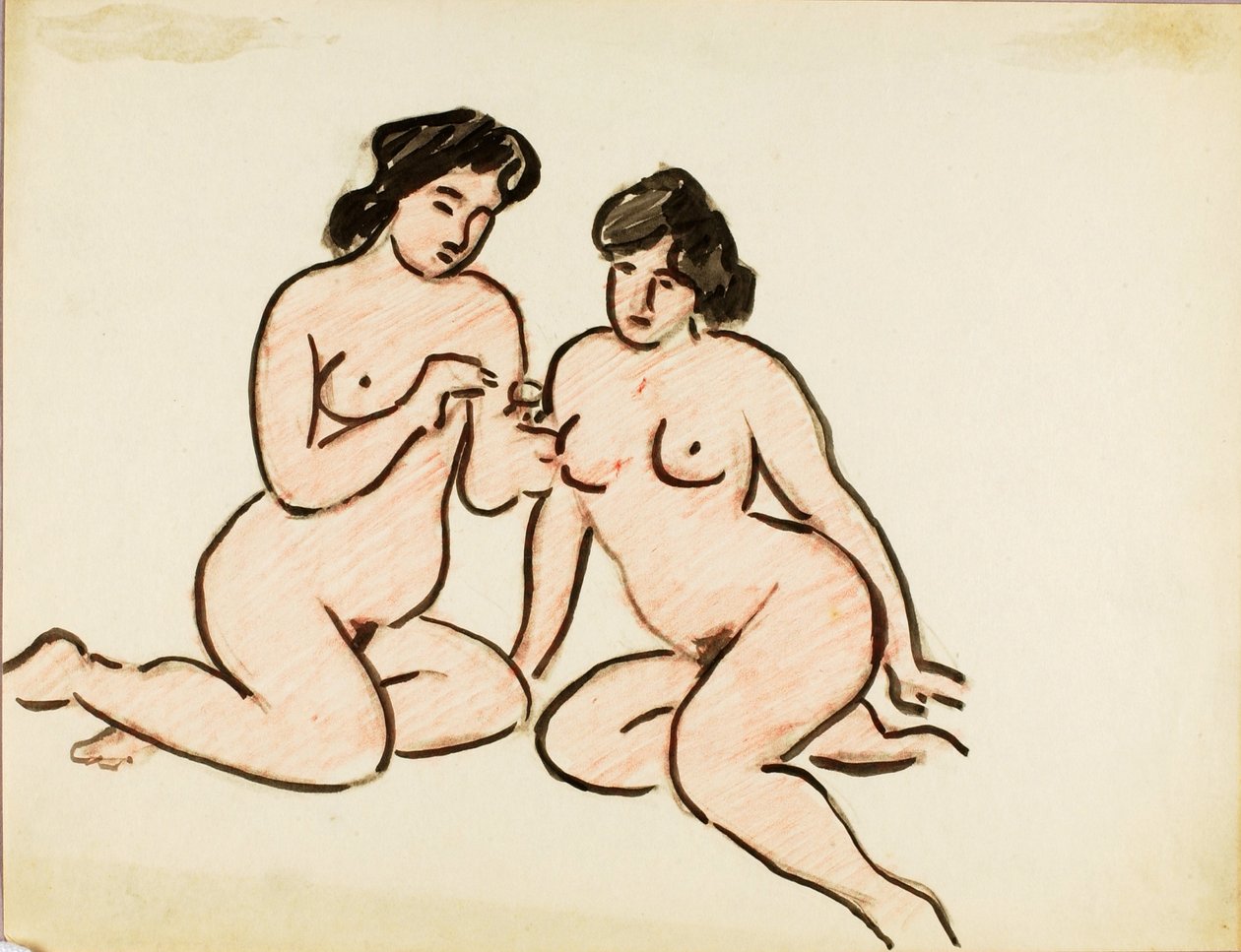 Dos desnudos femeninos de Carl Newman