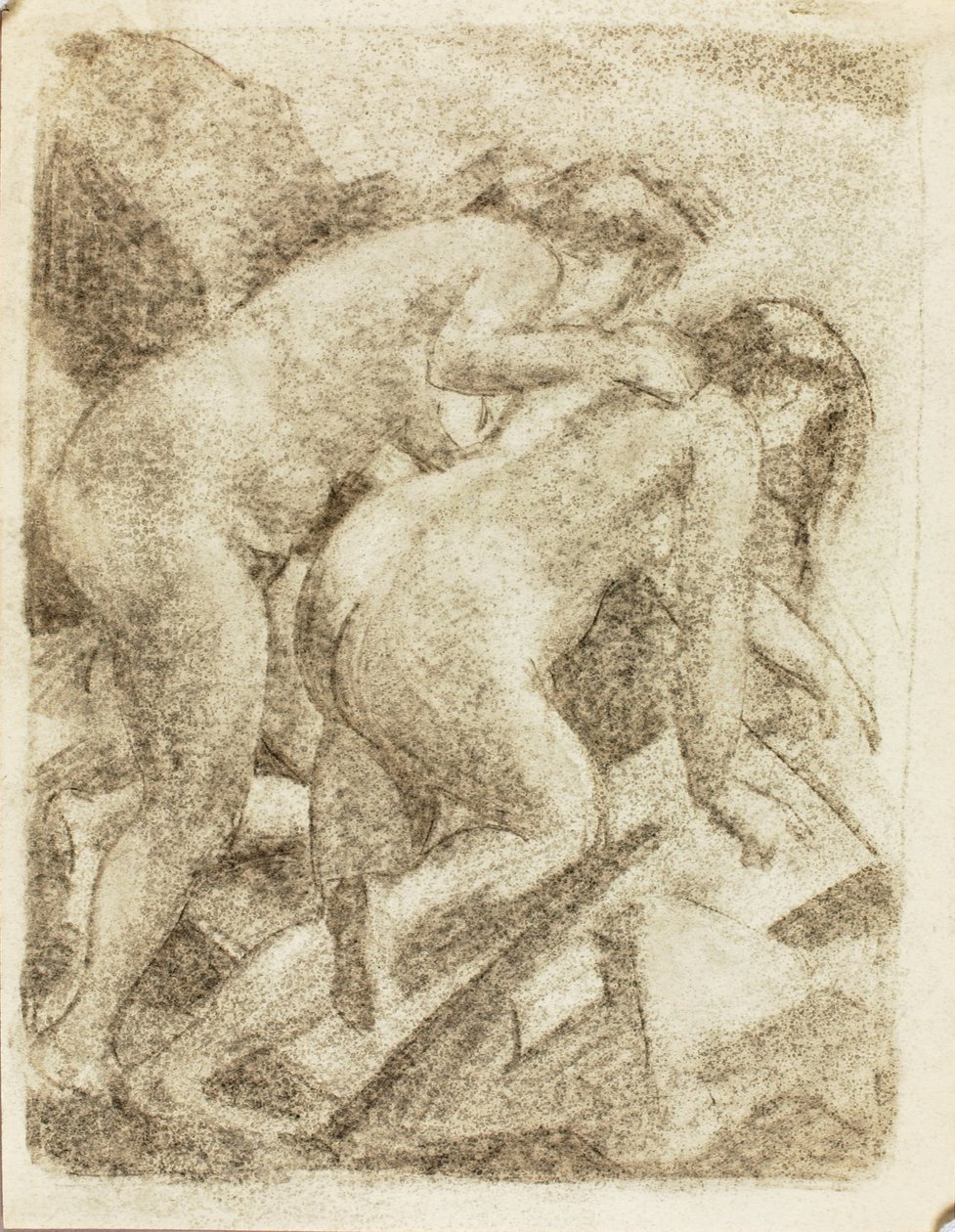 Dos figuras femeninas desnudas de Carl Newman