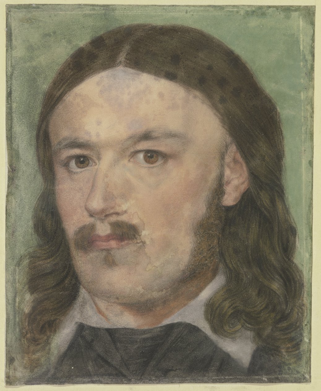 Retrato del grabador Carl Barth con traje antiguo alemán de Carl Philipp Fohr