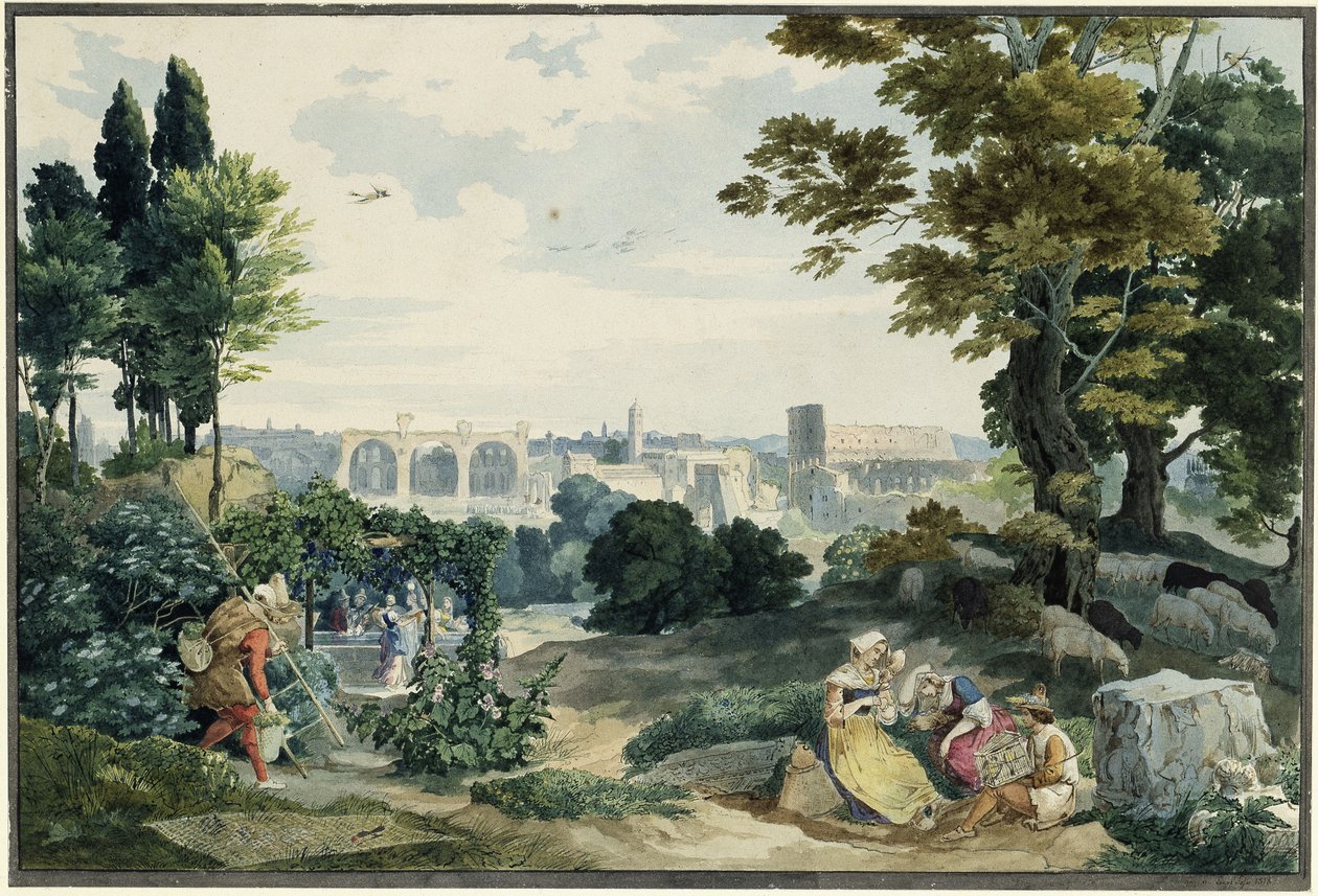Vista del Foro Romano de Carl Philipp Fohr