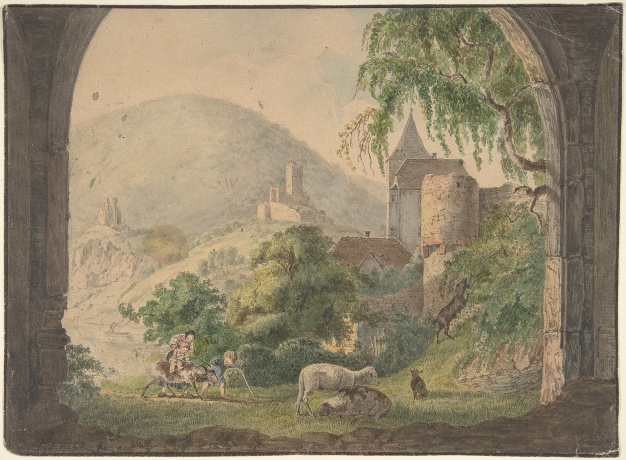 Los cuatro castillos de Neckarsteinach de Carl Philipp Fohr