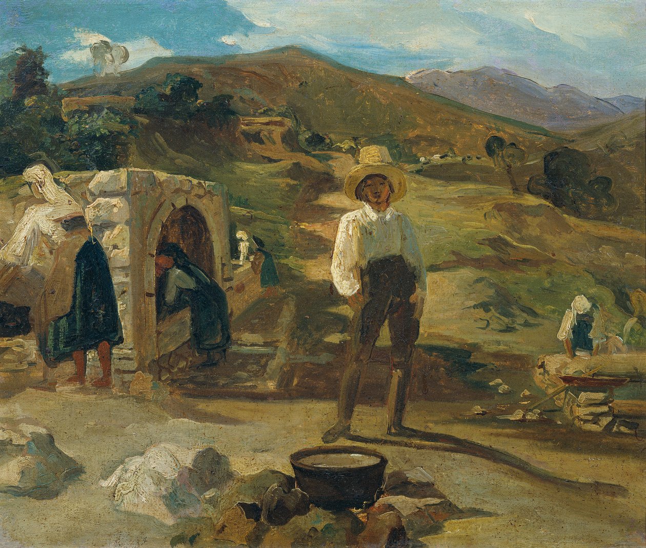 paisaje italiano de Carl Rahl