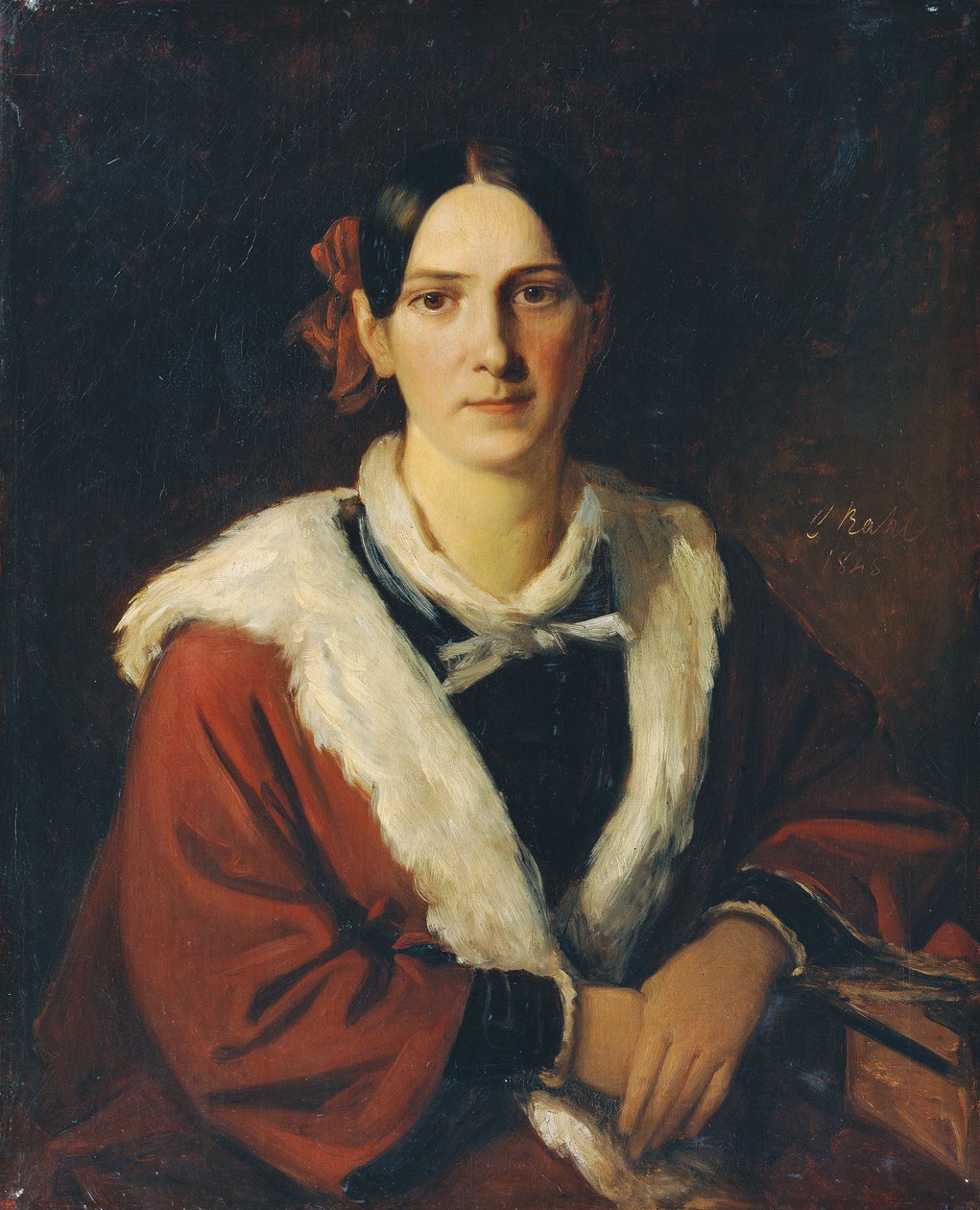 Luise von Schwind, esposa del pintor Moritz von Schwind de Carl Rahl