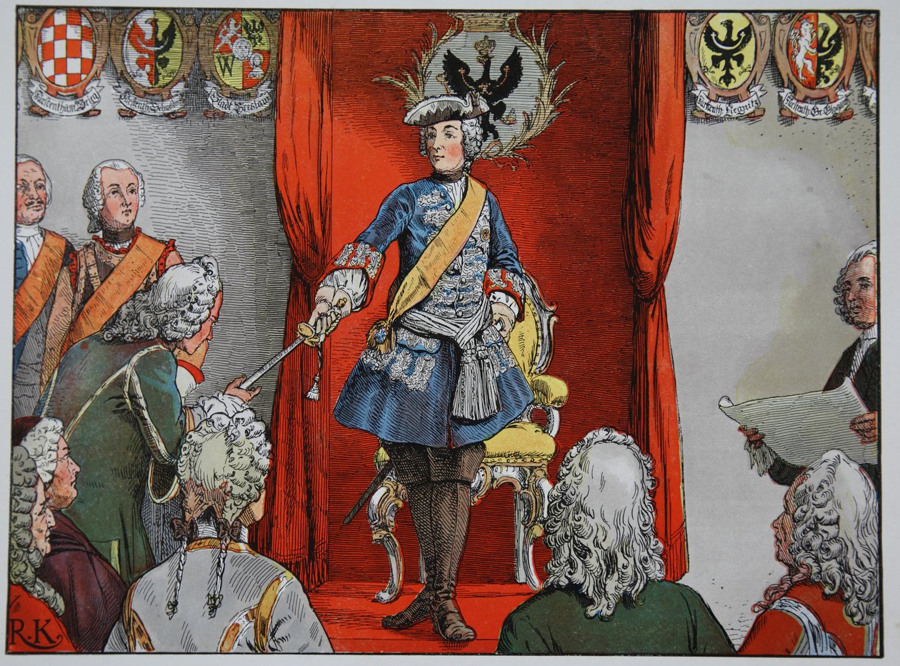 Homenaje de los estados de Silesia, 17 de noviembre de 1741 de Carl Röchling
