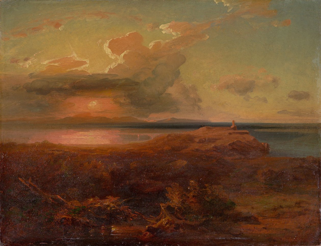 Carl Rottmann - "Egina con el Templo de Apolo". Hacia 1835 de Carl Rottmann