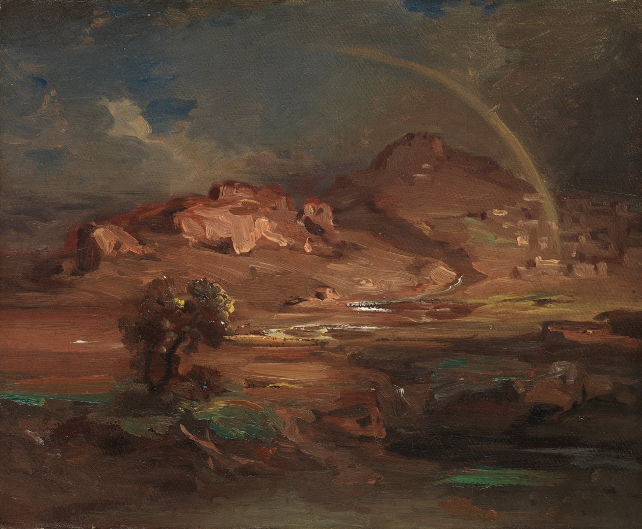 El Cementerio en Pronoia cerca de Nauplia, ca. 1841-47 de Carl Rottmann