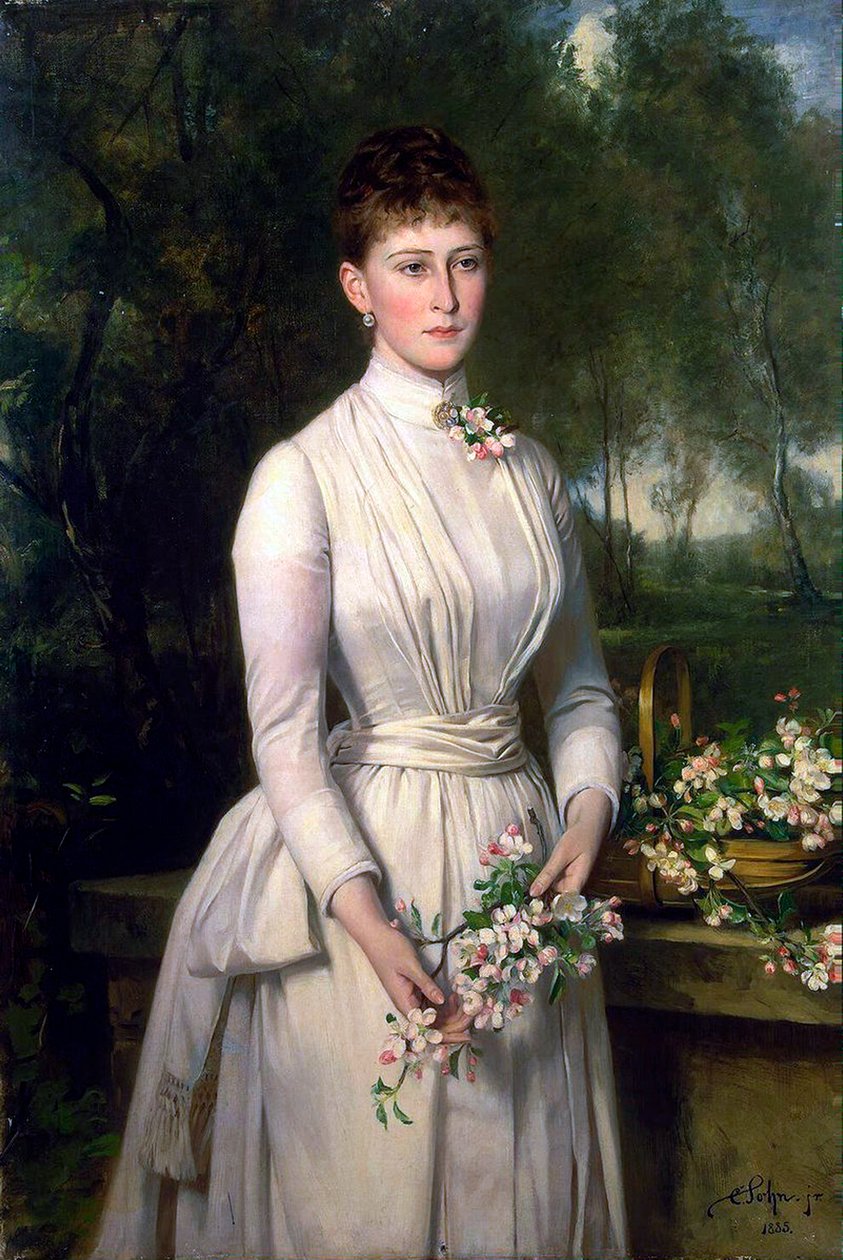 Retrato de la Gran Duquesa Elizaveta Fyodorovna, 1864-1918, 1885 de Carl Rudolph Sohn