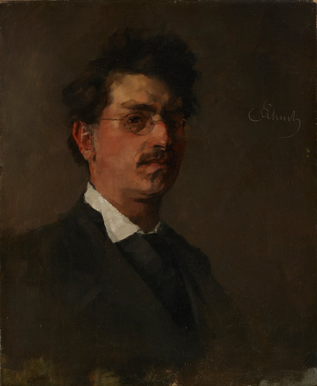 Auto retrato de Carl Schuch
