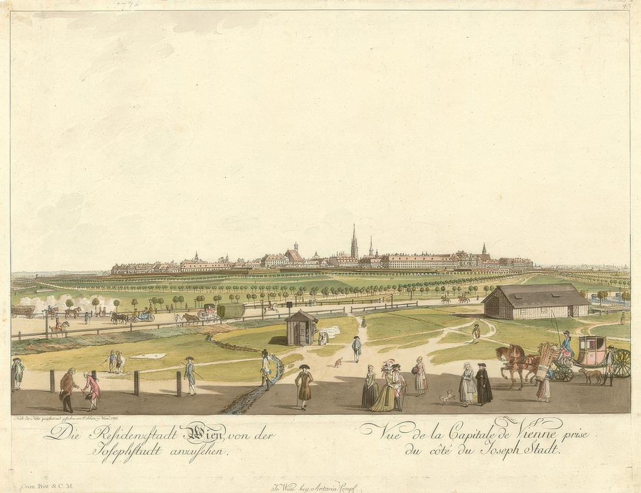 Viena vista desde Josephstadt de Carl Schütz