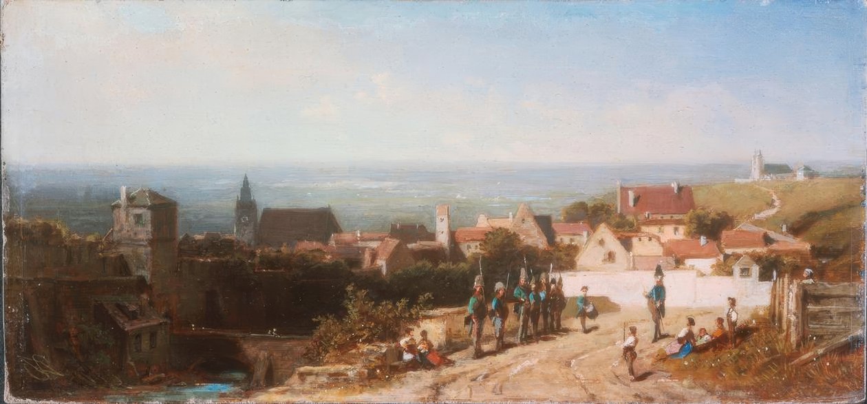 Pequeña ciudad antigua de Carl Spitzweg