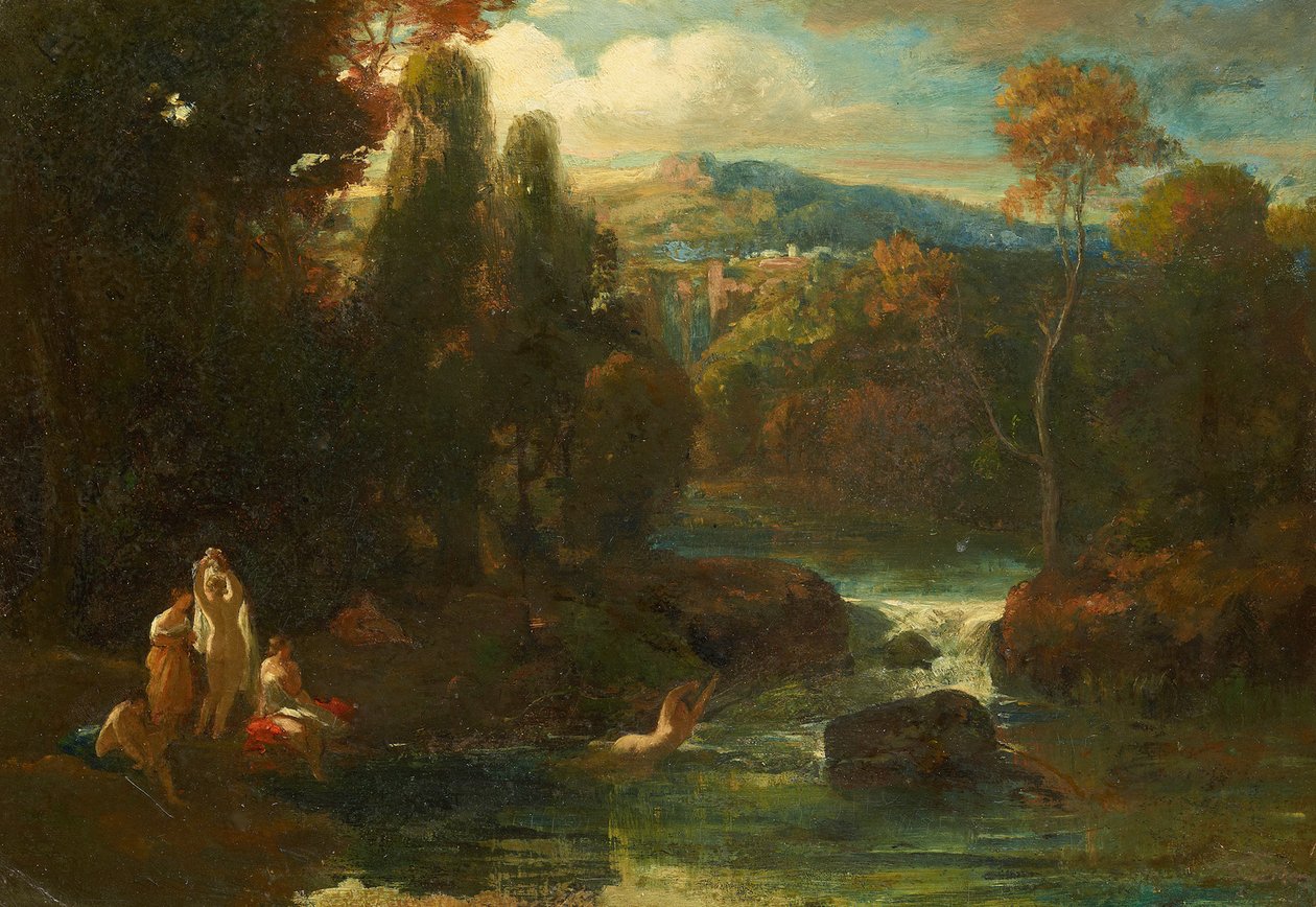 Mujeres bañándose de Carl Spitzweg
