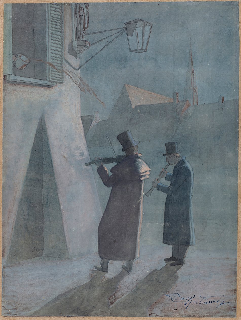 La serenata interrumpida de Carl Spitzweg