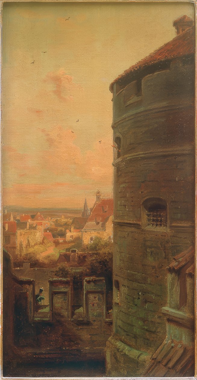 La torre de los vagos en Rothenburg ob der Tauber de Carl Spitzweg