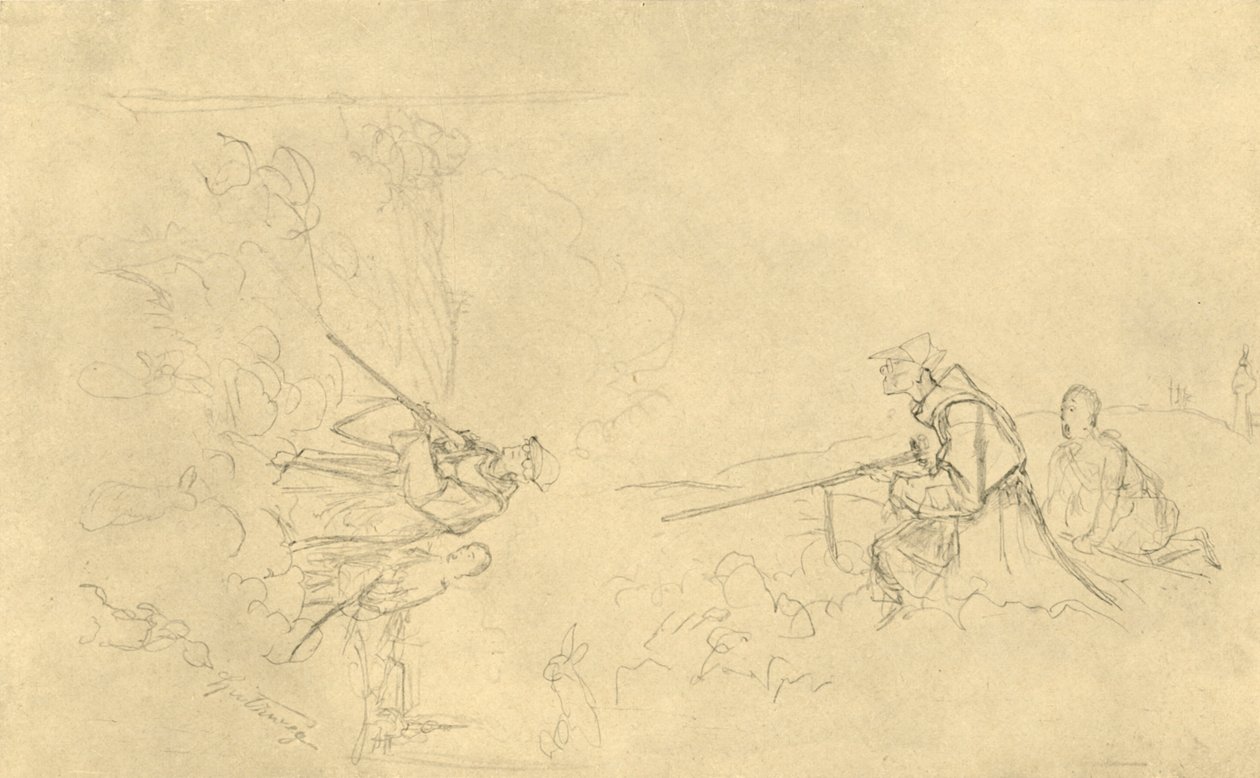 Der Sonntagsjäger, mediados-finales del siglo XIX de Carl Spitzweg