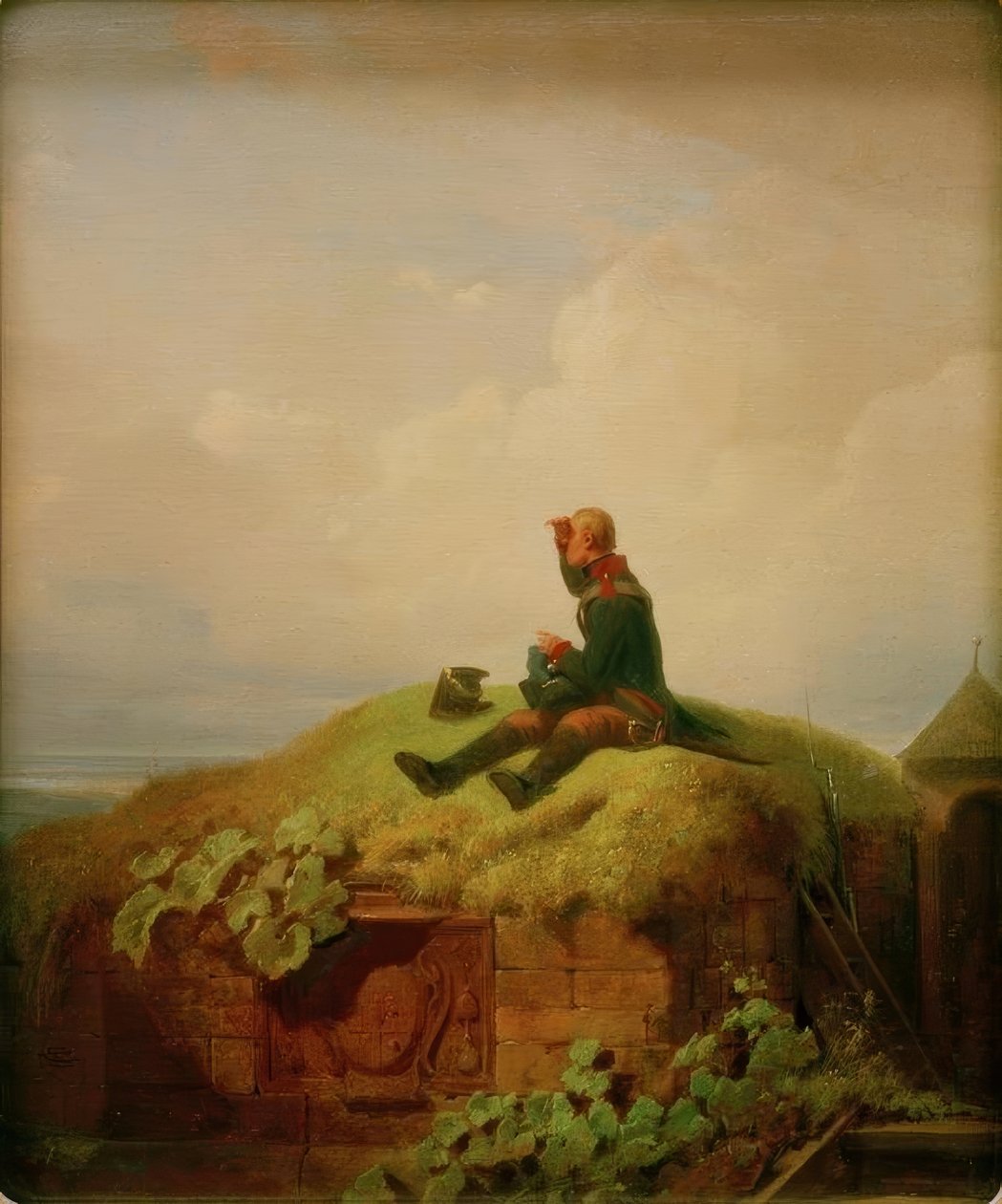 Érase una vez (El centinela que teje) de Carl Spitzweg