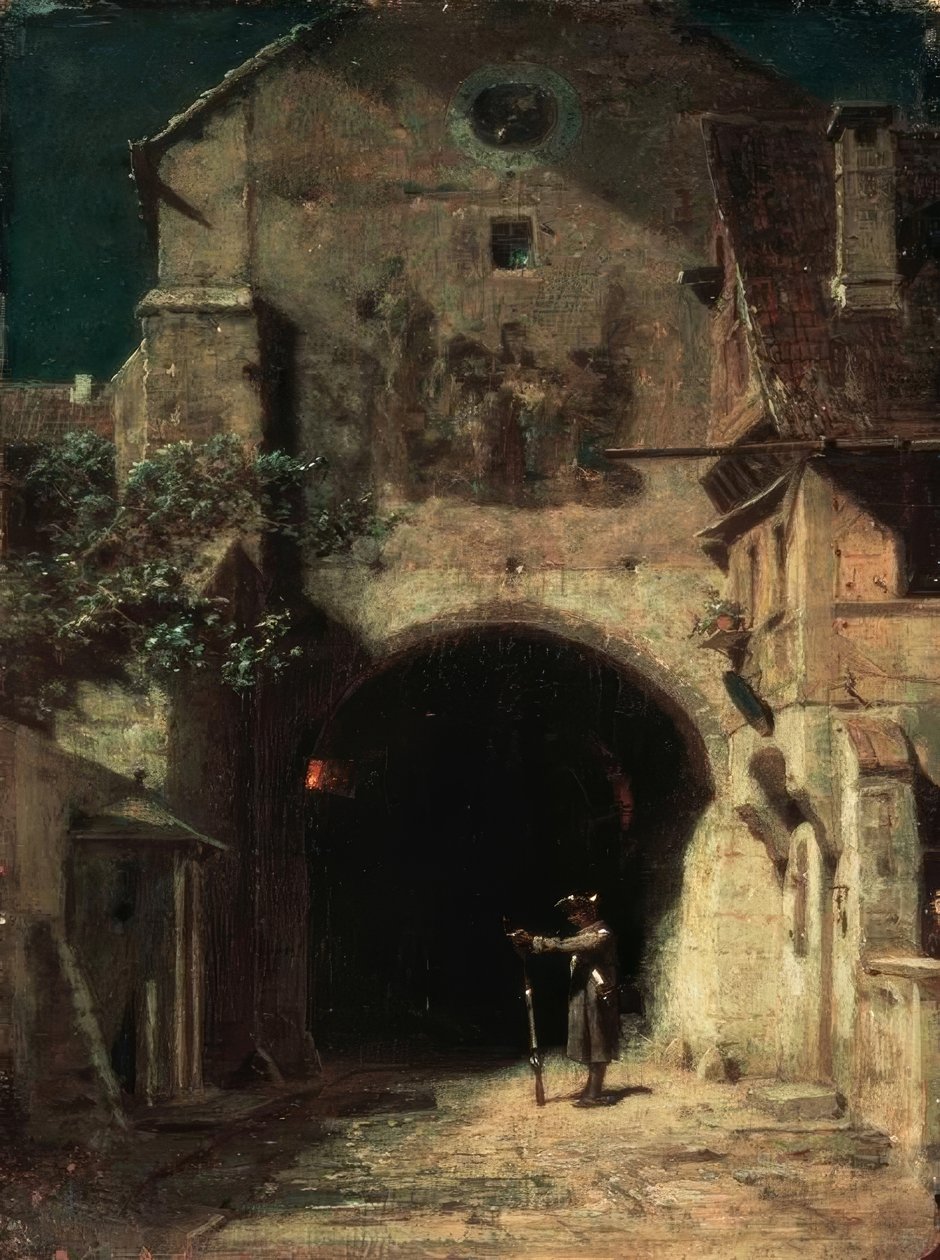 Centinela bostezando de Carl Spitzweg