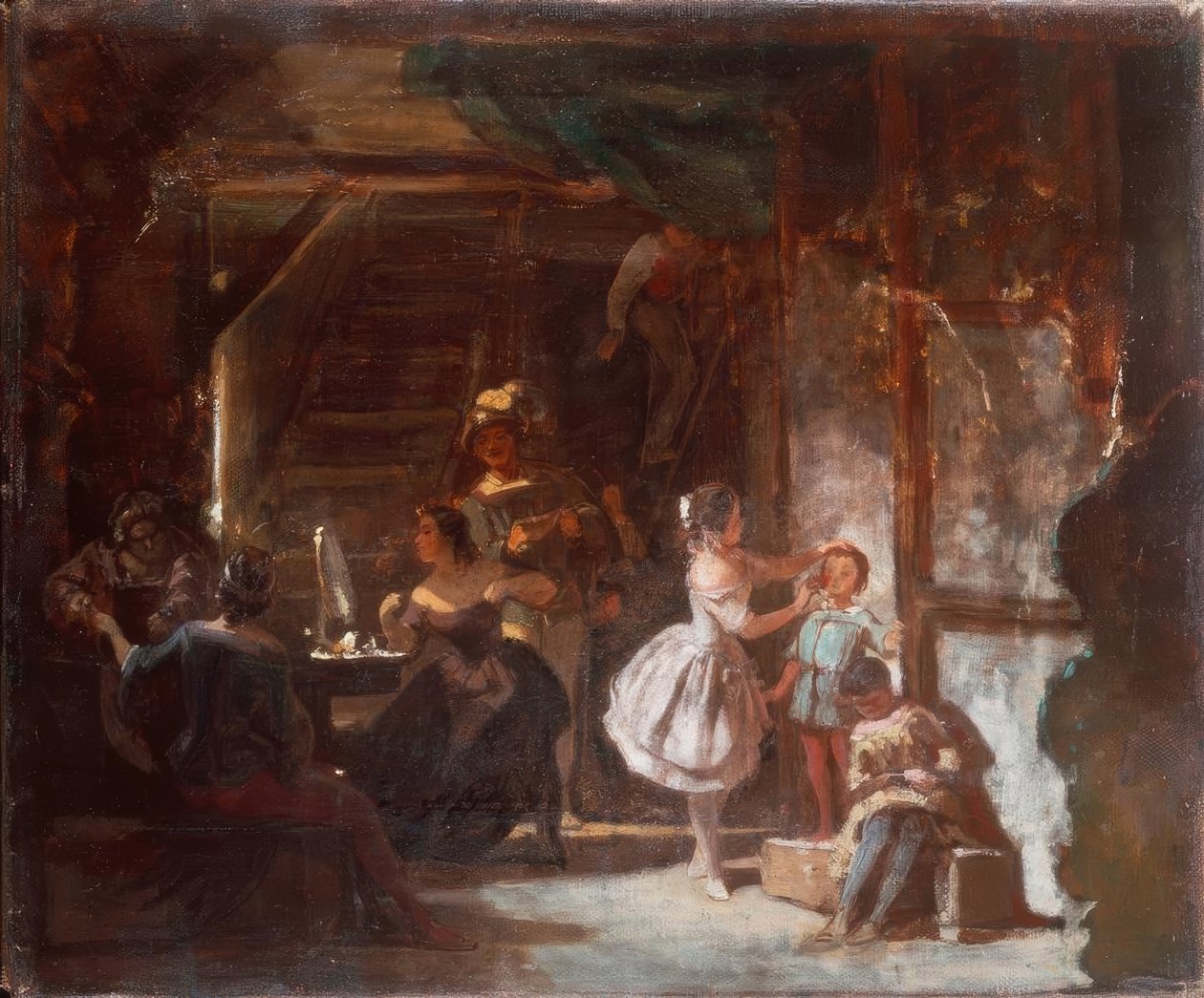 Detrás del escenario de Carl Spitzweg