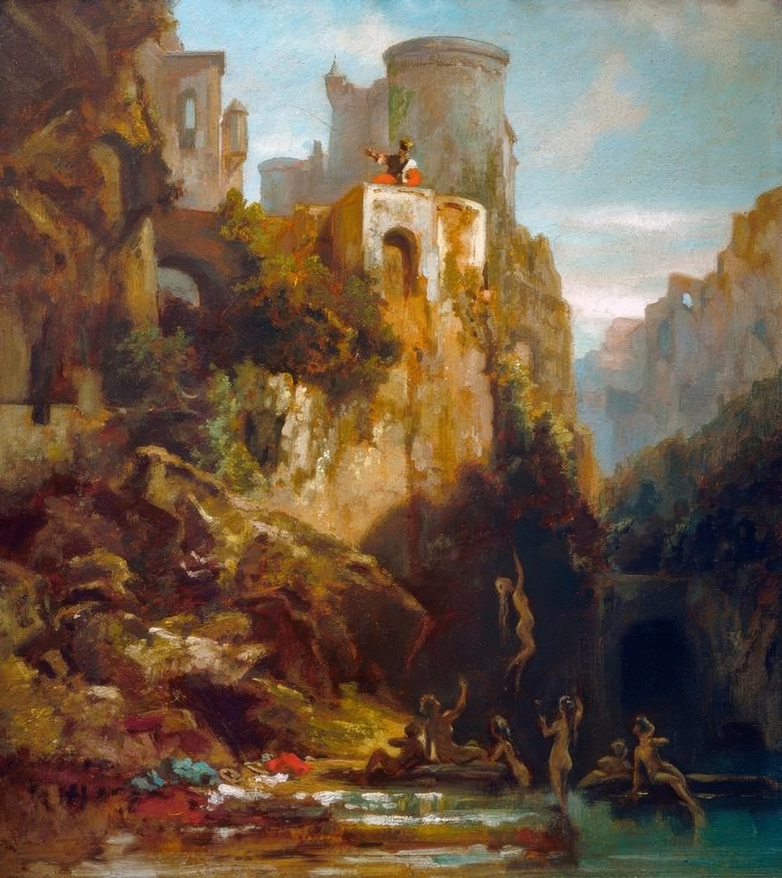 Captura de ninfas de Carl Spitzweg