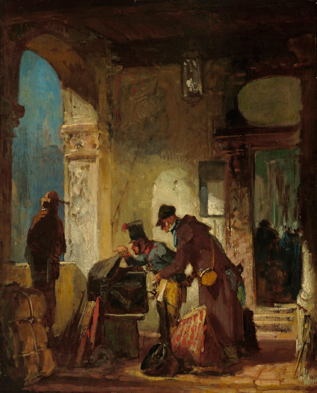 Inspección aduanera papal de Carl Spitzweg