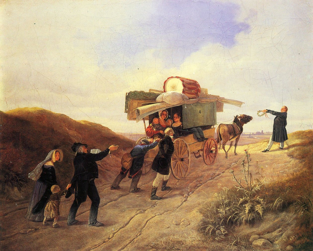 Comediantes viajeros de Carl Spitzweg
