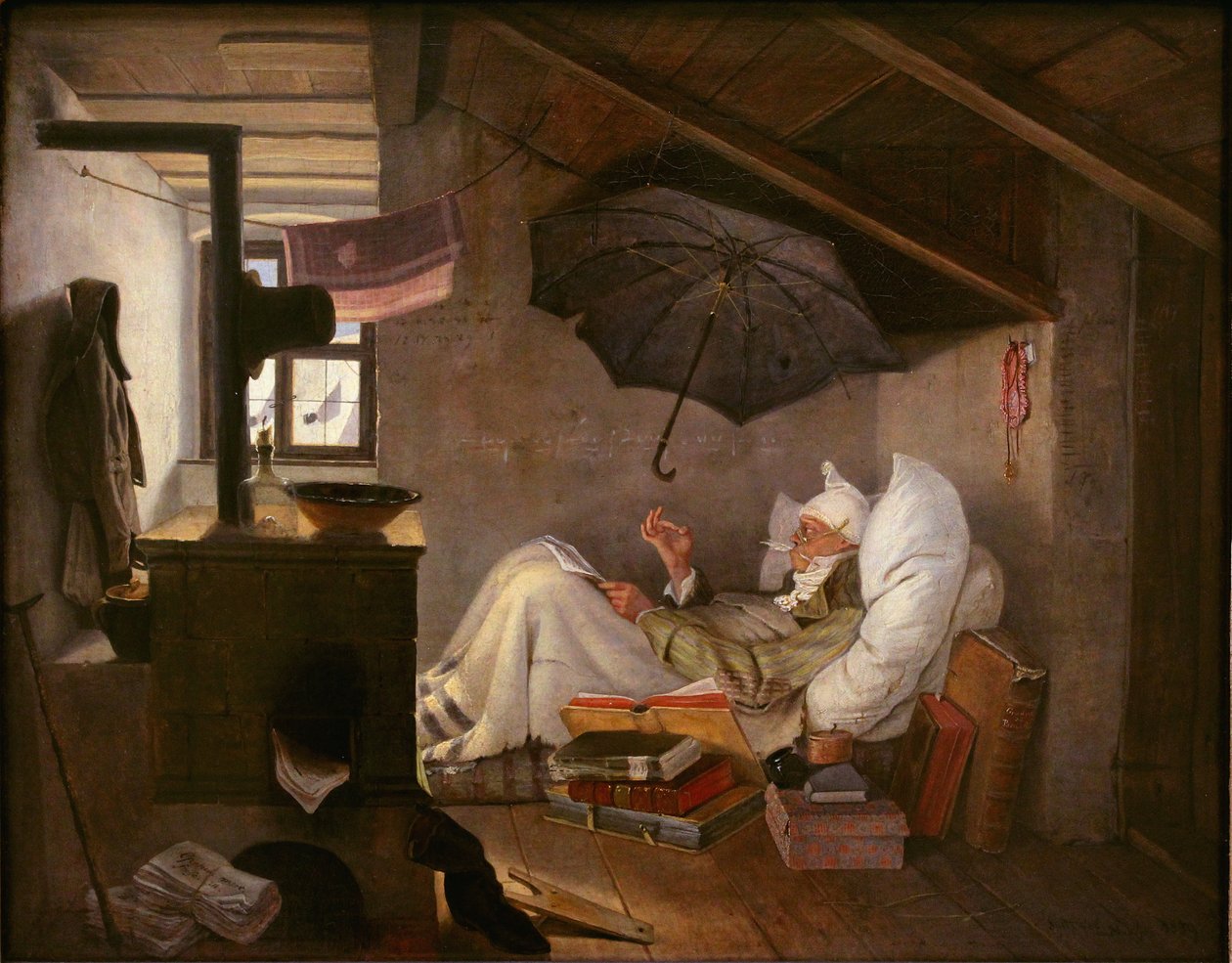 El poeta pobre de Carl Spitzweg