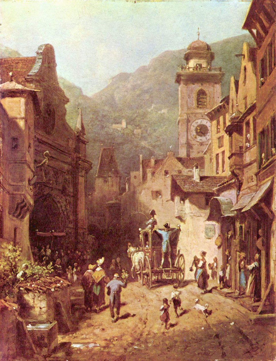 La visita del príncipe local de Carl Spitzweg