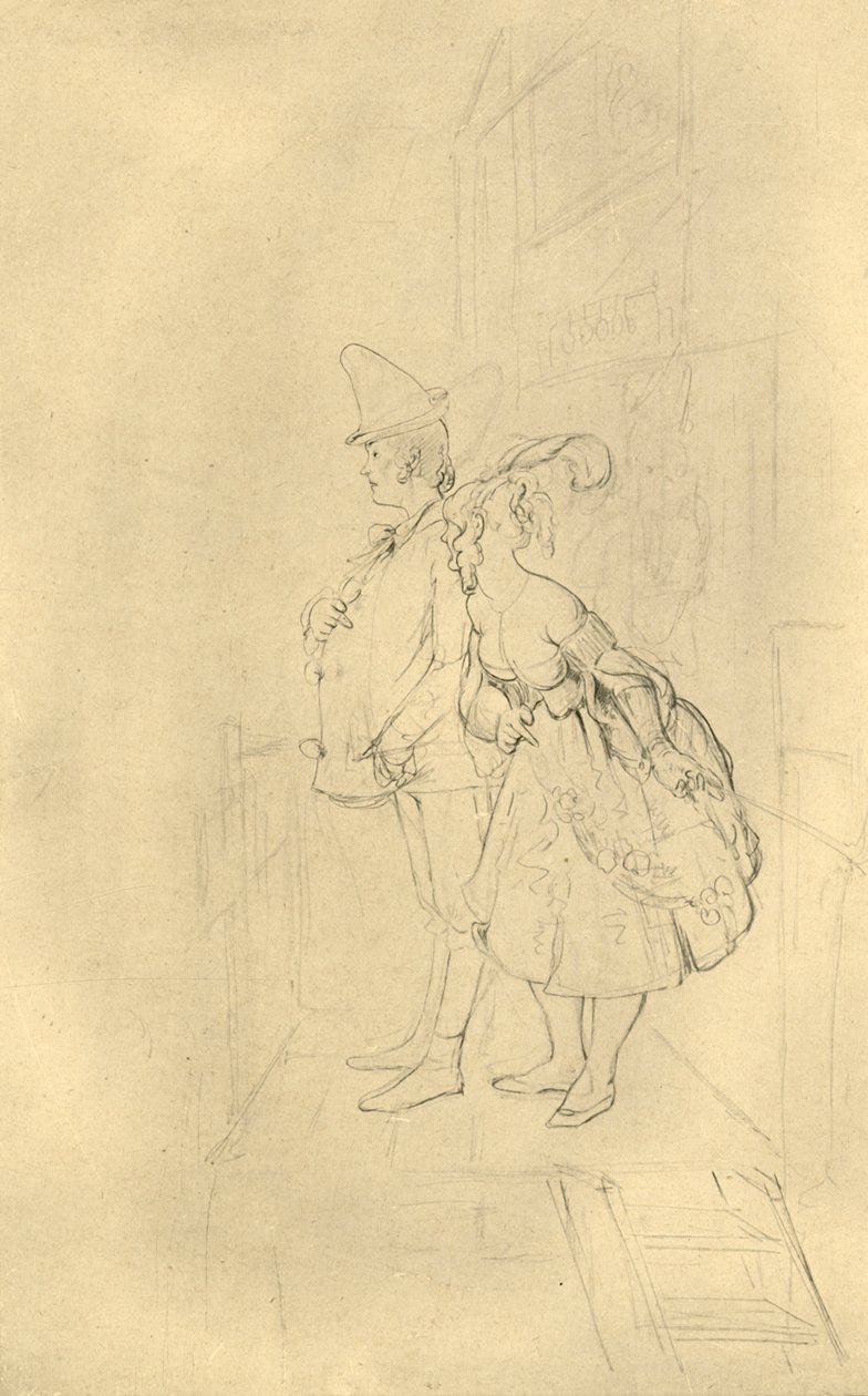 Treten Sie ein, meine Herrschaften!, mediados-finales del siglo XIX, c. 1924 de Carl Spitzweg