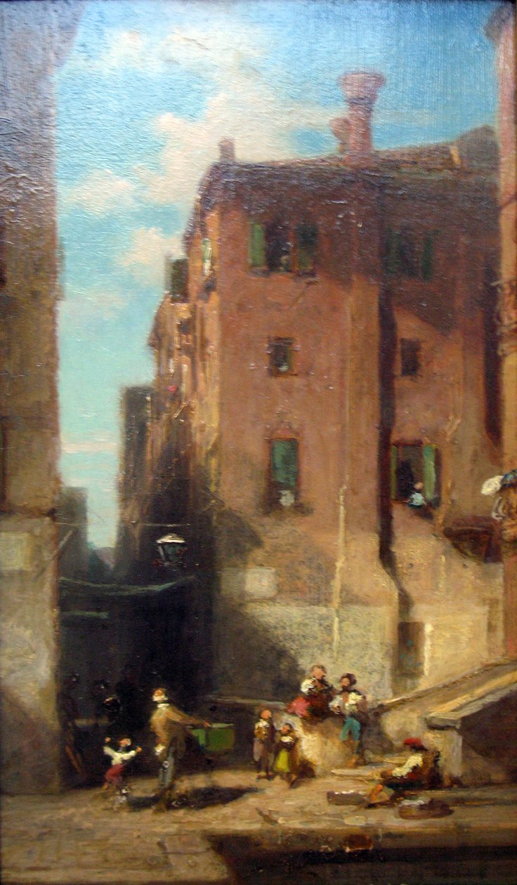 Calle Veneciana de Carl Spitzweg