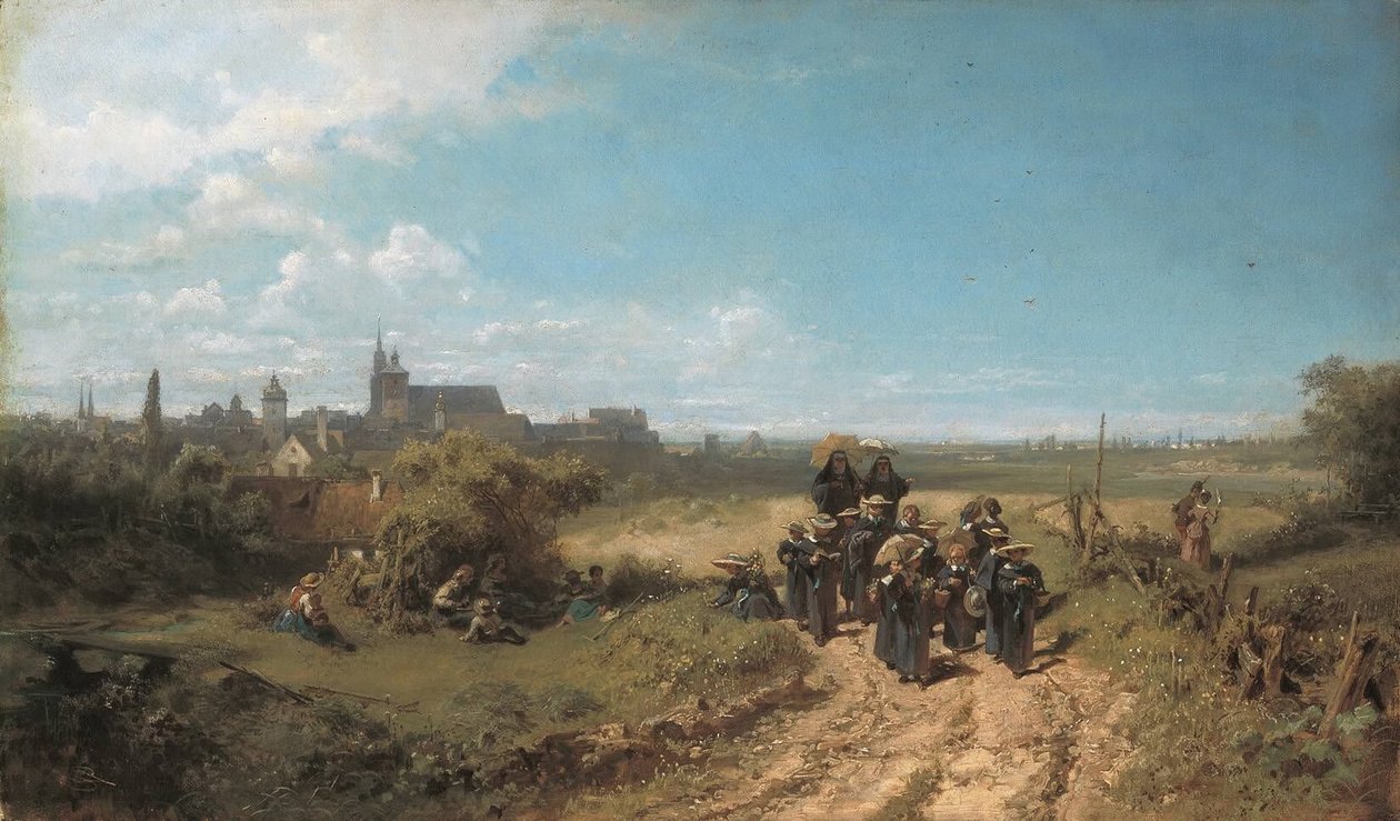 Paseo con el instituto de Carl Spitzweg