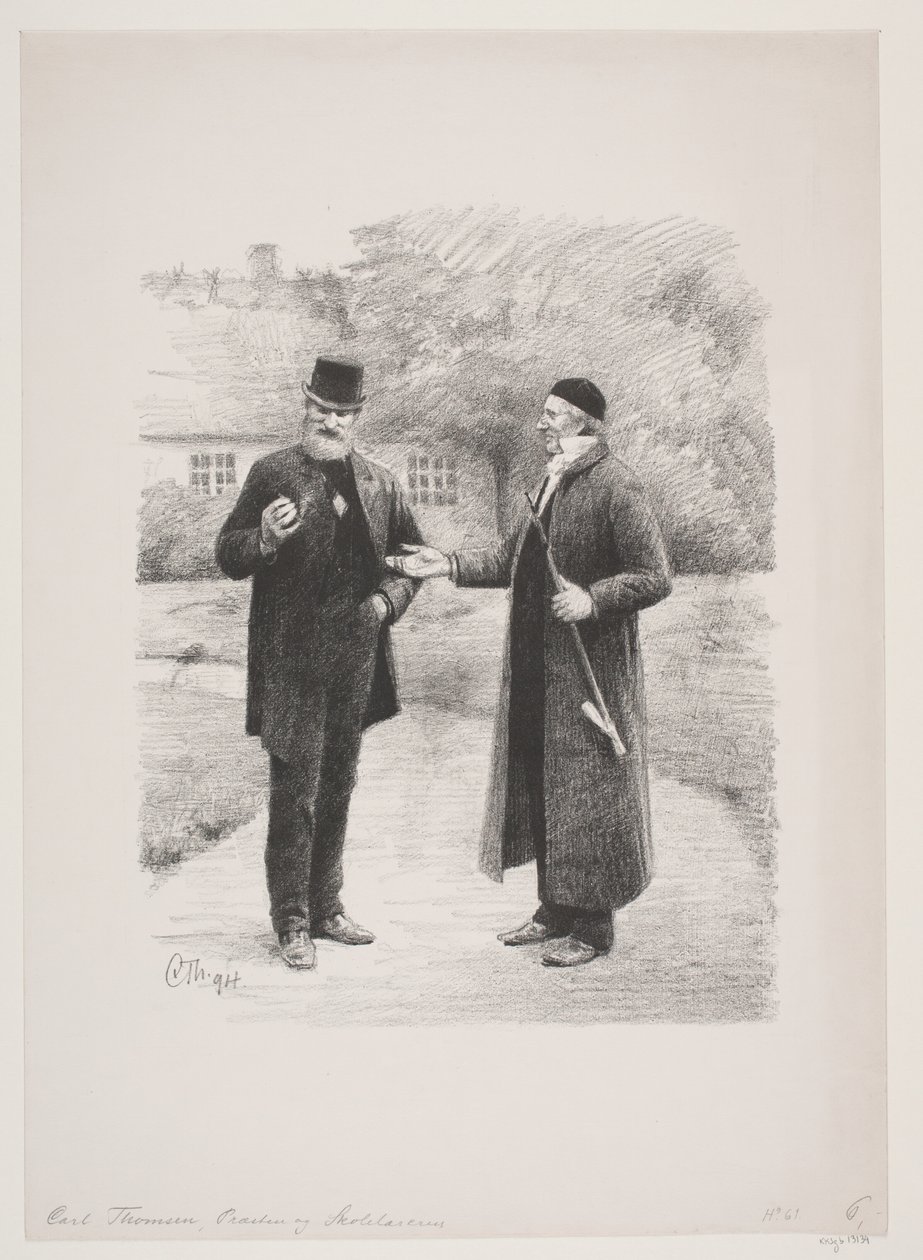 El sacerdote y el maestro de escuela de Carl Thomsen