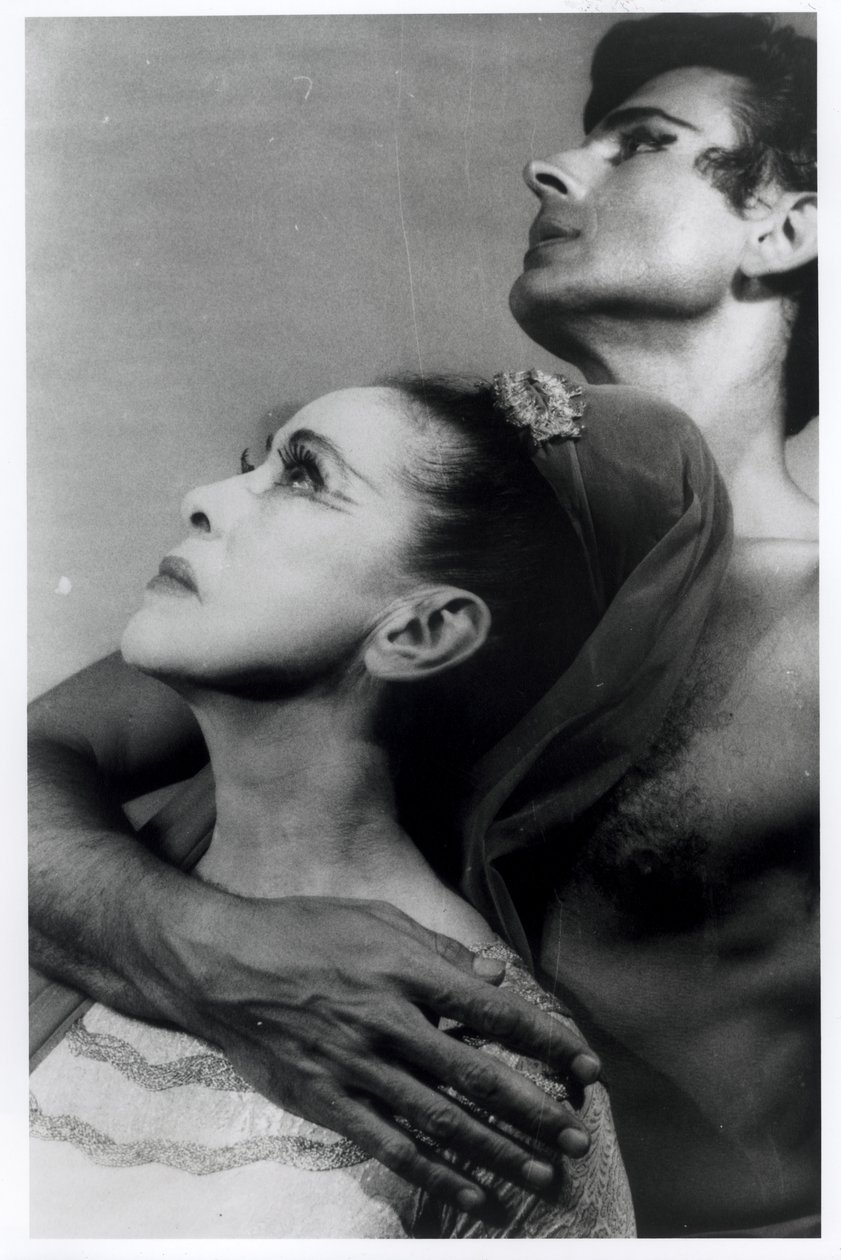 Martha Graham (1894-1991) y Bertram Ross (1920-2003) en "Visionary Recital", 27 de junio de 1961 (gelatina de plata) de Carl Van Vechten