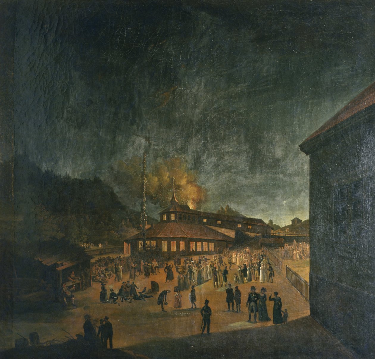 Celebración nacional en Bærum Jernverk (fábrica de hierro) Solsticio de verano de Carl Vogt