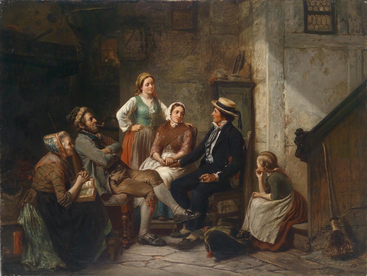 Regreso del joven marinero de Carl Wilhelm Huebner