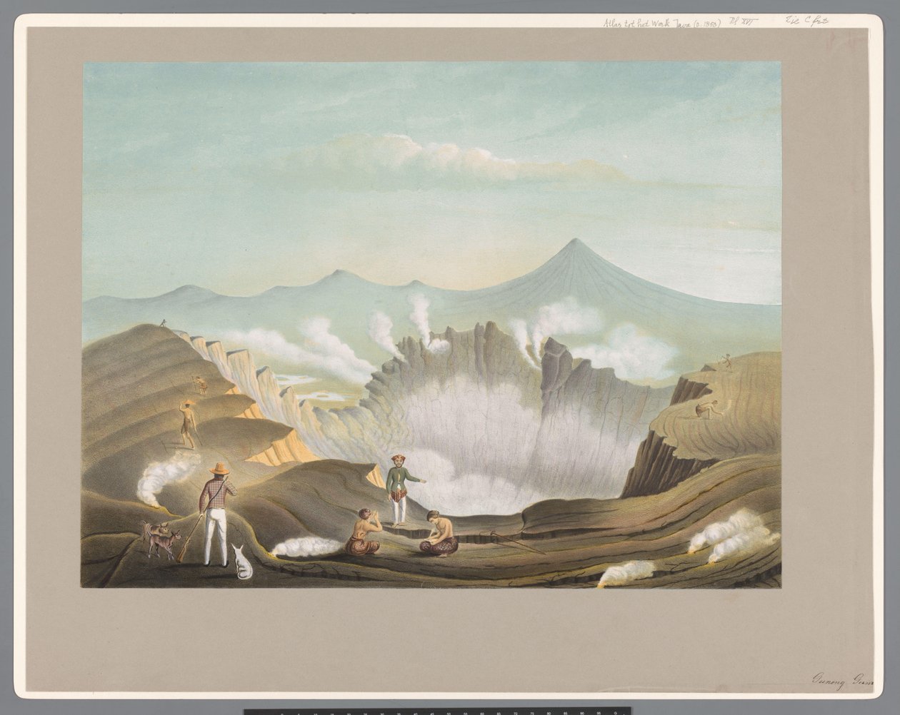 Volcán Guntur en Java Occidental de Carl Wilhelm Mieling (possibly)
