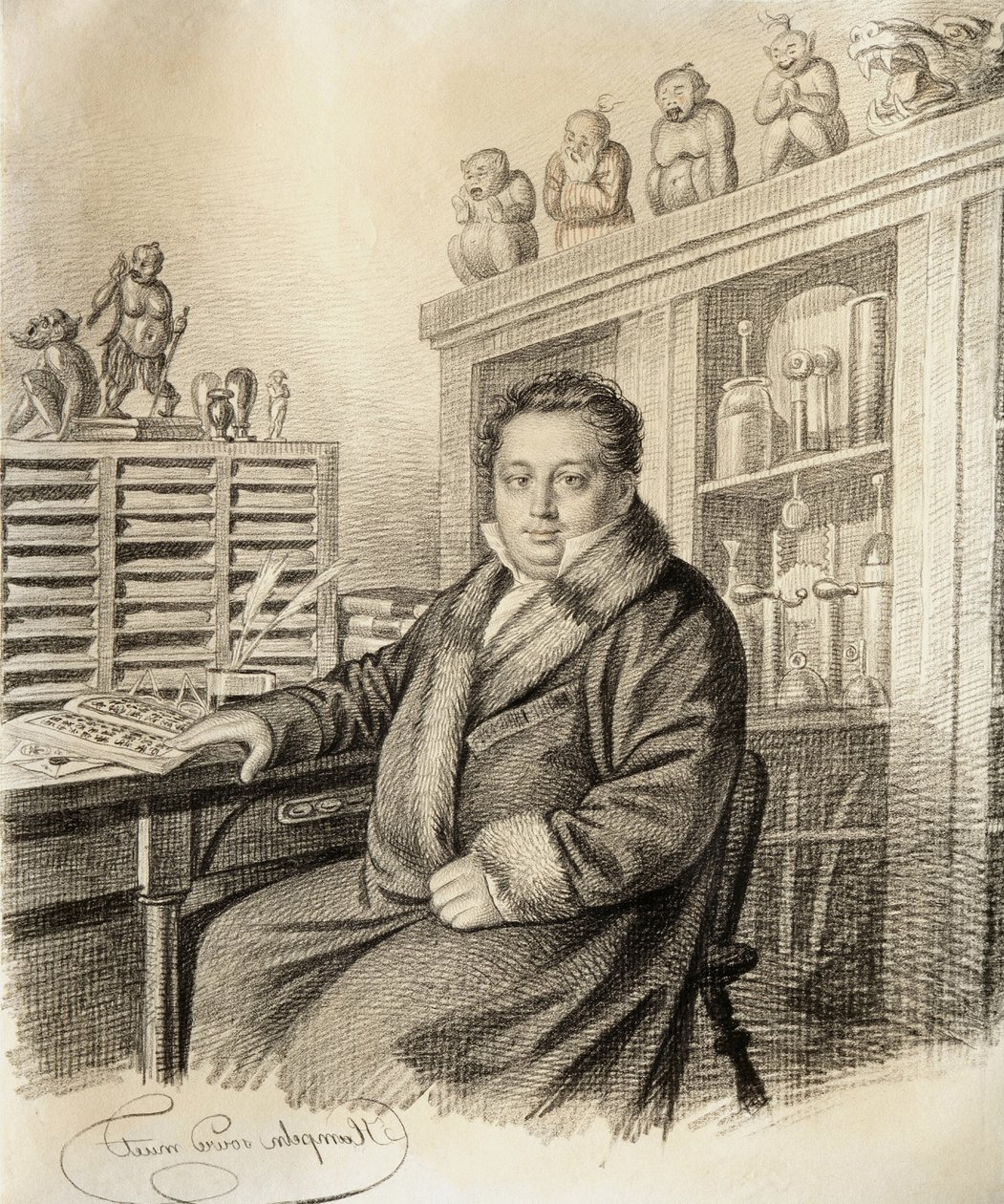 Retrato del Barón Paul Ludwig Schilling von Cannstatt 1786-1837, antes de 1822 de Carl von Hampeln