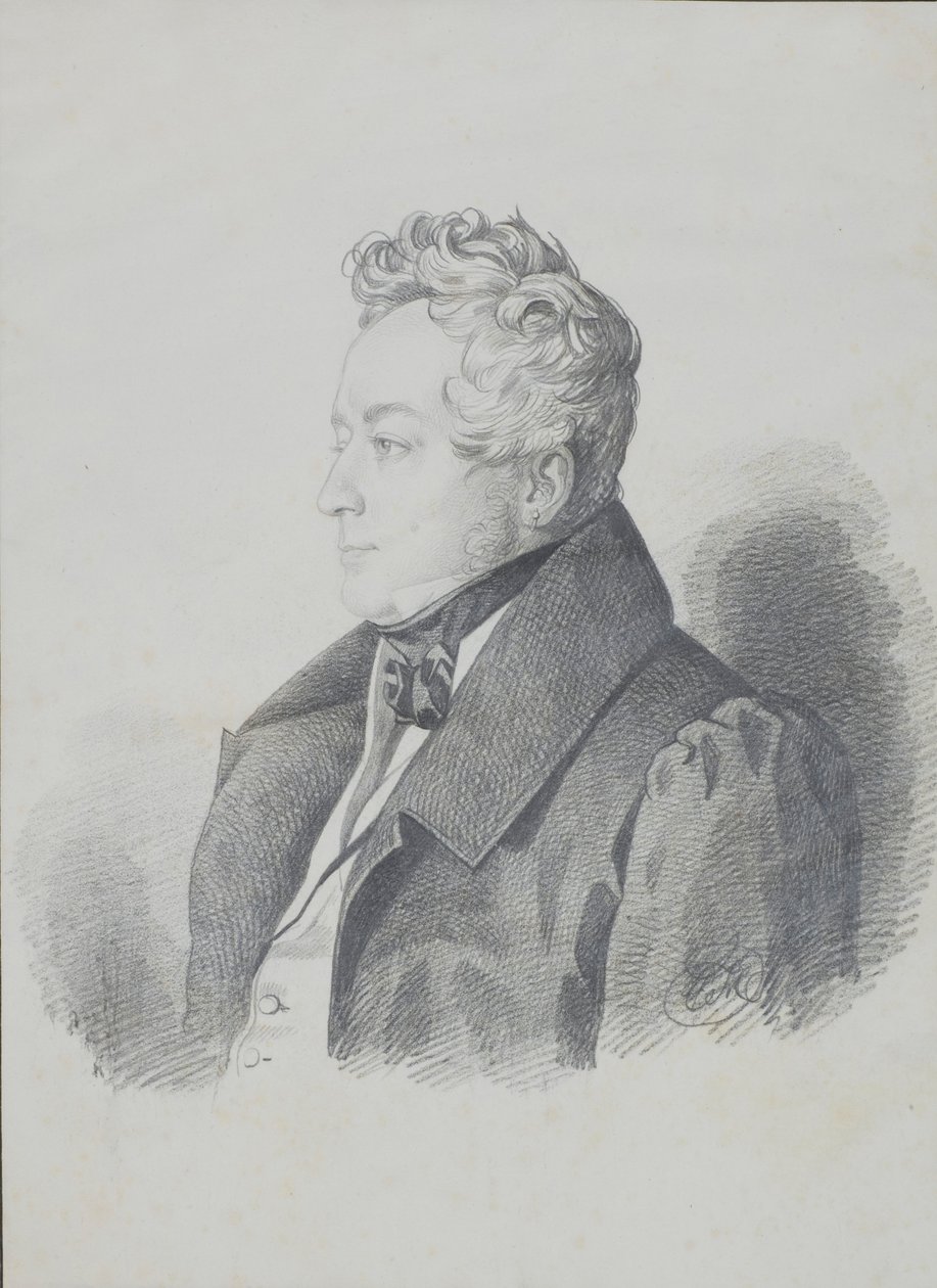 Retrato del Conde Alexander Dmitrievich Olsufyev 1790-1853, después de 1832 de Carl von Hampeln