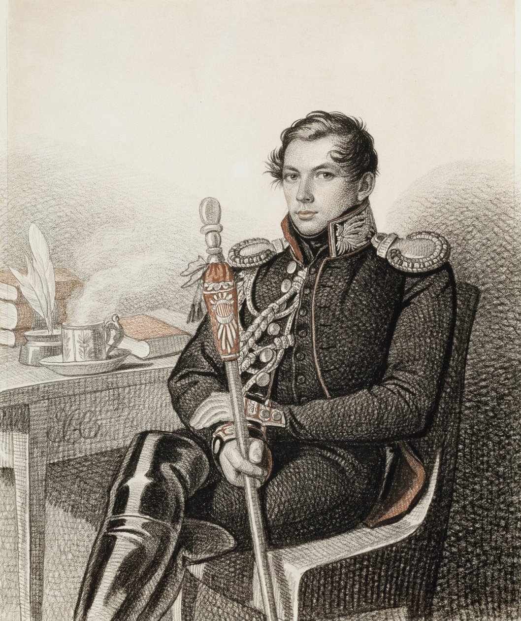 Retrato del Conde Pyotr Petrovich Konovnitsyn 1803-1830, 1822-1823 de Carl von Hampeln