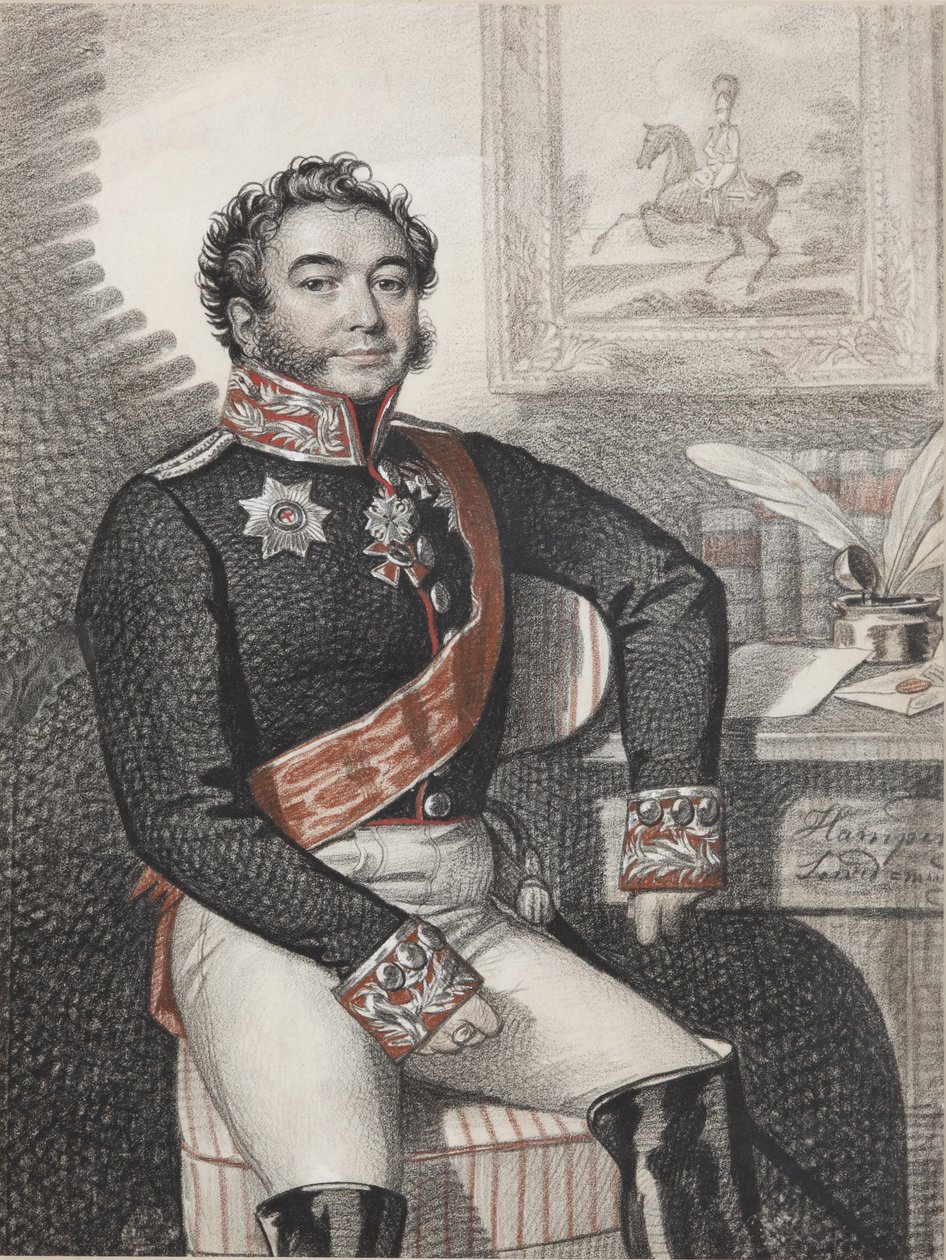 Retrato de Fyodor Petrovich Opochinin 1779-1852, 1826 de Carl von Hampeln