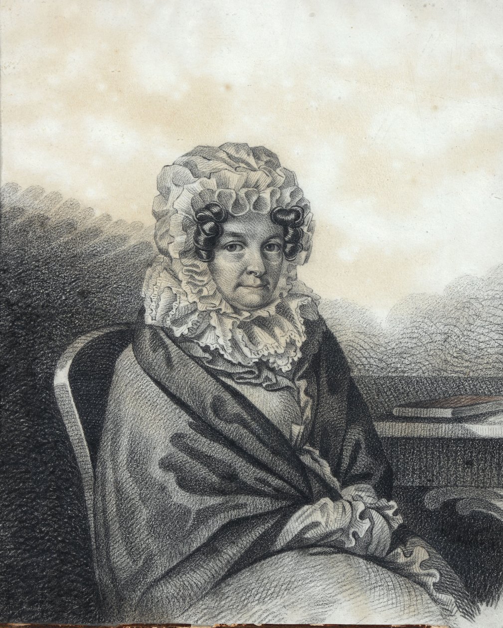Retrato de Kleopatra Petrovna Nashchokina 1767-1828, de soltera Nelidova, años 1820 de Carl von Hampeln