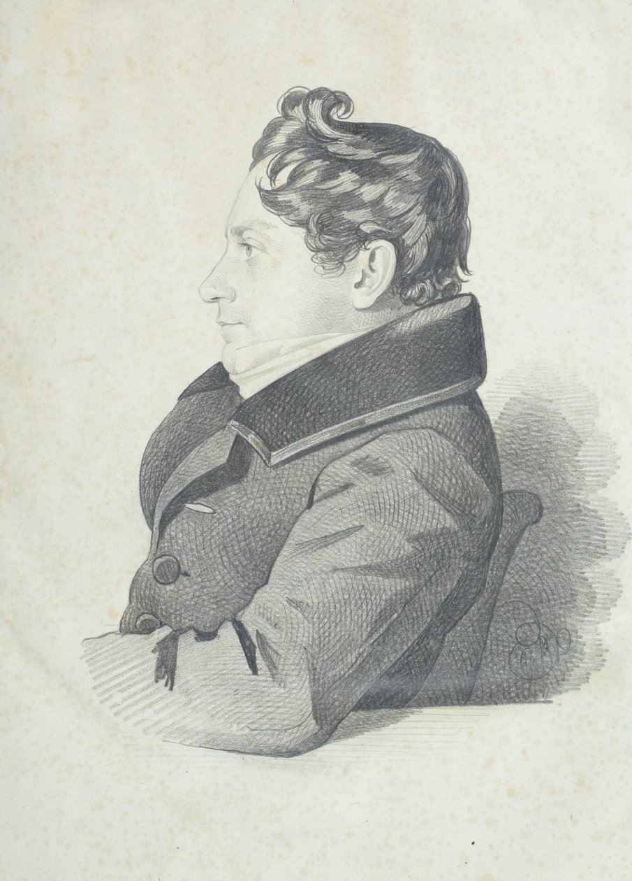 Retrato de Nikolay Adrianovich Divov 1792-1878, 1830s de Carl von Hampeln