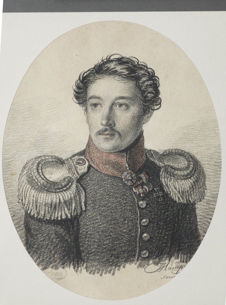 Retrato de Nikolay Vasilyevich Khvostov 1793-1837, 1822 de Carl von Hampeln