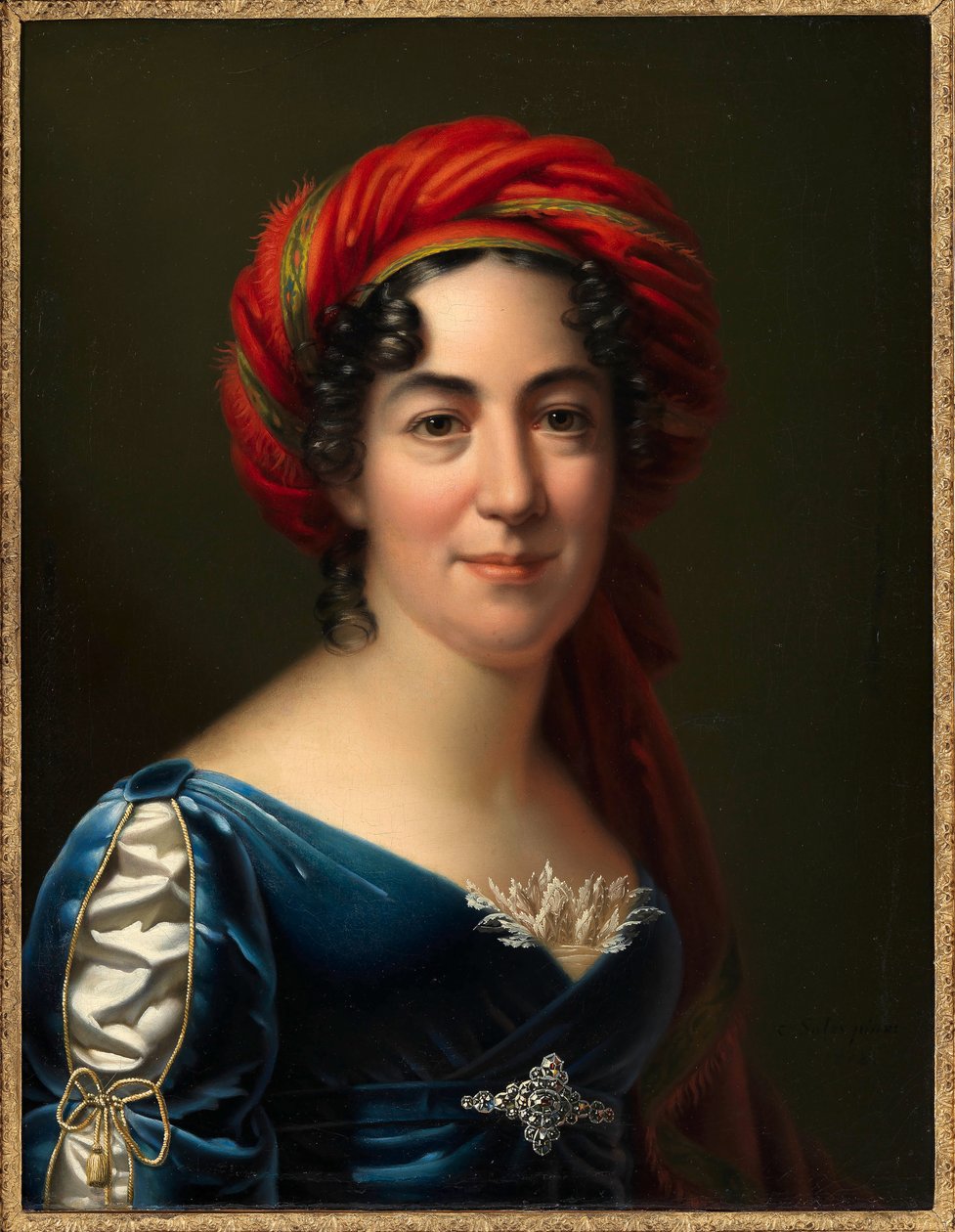 Retrato de la escritora Caroline Pichler 1769-1843 de Carl von Sales
