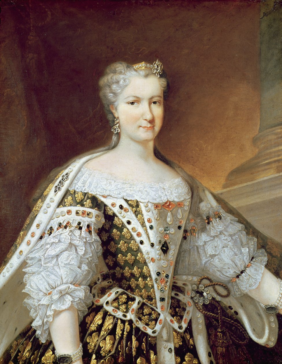 Retrato de María Leszczynska, Reina de Francia y Navarra de Carle van Loo
