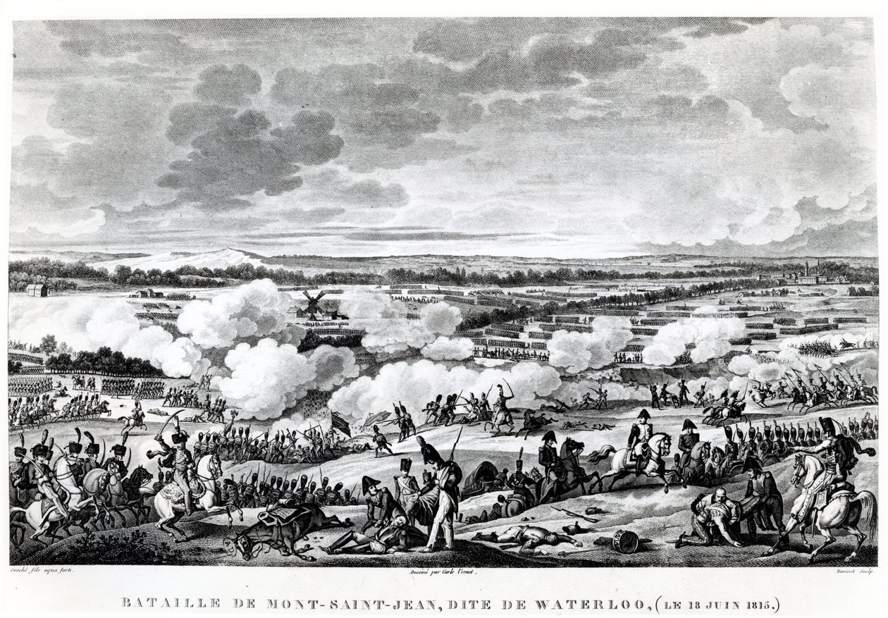 Batalla de Waterloo, 18 de junio de 1815 de Carle Vernet